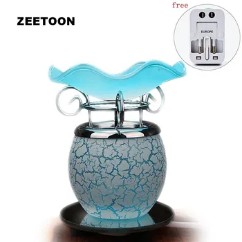 

220V Glass Dimming Electric Plug Perfume Diffuser Aromatherapy Furnace Powder Incense Essential Oil lamp Aroma Burner SPA Decor