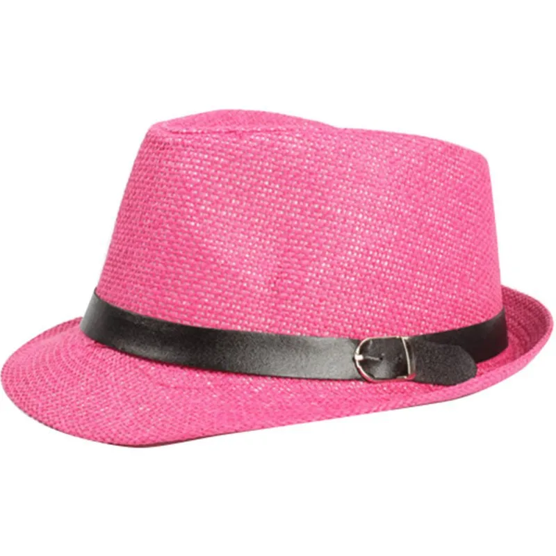 Популярная Летняя женская шляпа для отдыха, шляпа Трилби, унисекс, мужская соломенная Кепка - Цвет: M1