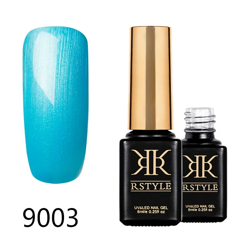 Лак для ногтей rstyle 8 мл 9001-9062 чистый цвет УФ-гель для ногтей Soak Off Nail Art Полупостоянный гель лак набор для наращивания ногтей праймер - Цвет: SC9003