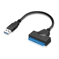 hdd כבלים ssd חדש מתאם SATA III USB 3.0 כבלים כונן קשיח חיצוני USB ל ATA סידורי 22pin ממיר דיסק קשיח W / UASP עבור 2.5" HDD / SSD (3)