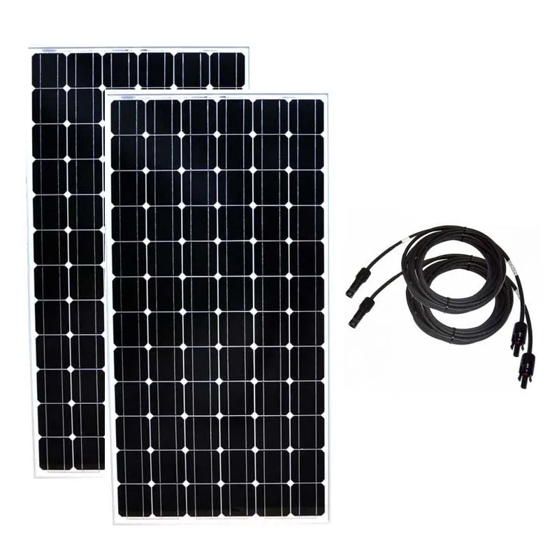 

Solar Panel 24v 200w 2Pcs Solar Panels 400 w 48v Motorhome Solar Home System Solar Charger Caravan Car Camp TUV Waterproof