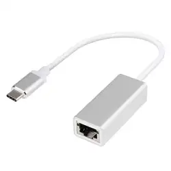 USB C к Ethernet адаптеру Портативный 1-Gigabit сетевой узел 10/100/1000 Мбит/с для MacBook Pro ChromeBook XPS samsung S9