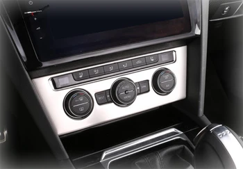 

Yimaautotrims Stainless Steel Interior Fit For VW Volkswagen Arteon 2018 - 2020 Dashboard Air Conditioning AC Panel Cover Trim