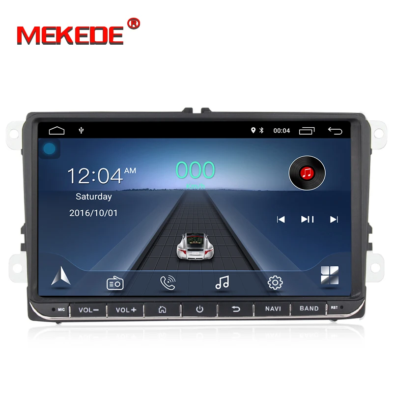 Best HD Android 8.1 Car dvd player radio for Volkswagen golf 6 touran passat B7 sharan Touran polo tiguan GPS Navi Microphone gift 0