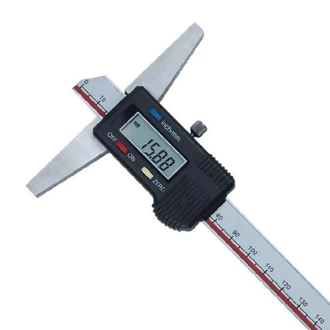GUANGLU Digital Depth Caliper 0 200mm/0.01mm Electronic Ruler stainless