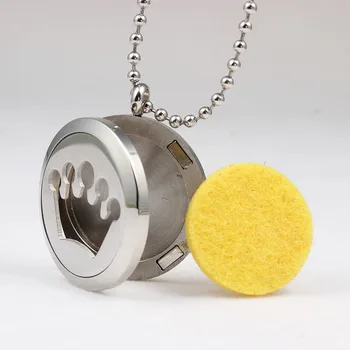 

10PCS Silver Magnetic Stainless Steel Imperial Crown Essential Oil Diffuser Locket Perfume Locket (FREE PADS)