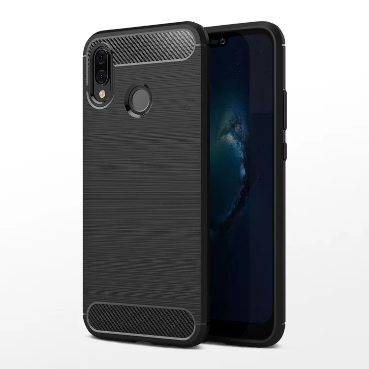 Мягкий чехол из углеродного волокна для Huawei Nova 3 3i 3e Y5 Y6 Y9 2018 P20 Lite Plus Honor 8X Max NOTE 10 Play 9