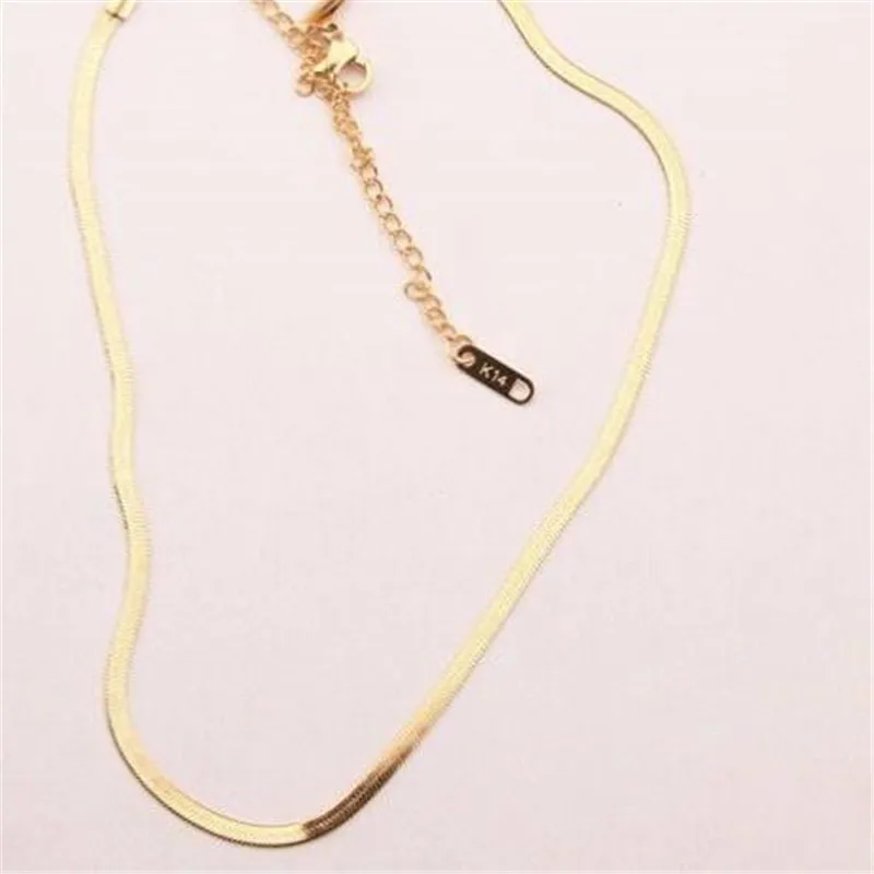 Bijoux Collier Femme, новинка, розовое золото, серебро, золото, цветная змеиная цепь, колье, ожерелье для женщин,, богемные колье, чокер, Collare Collana