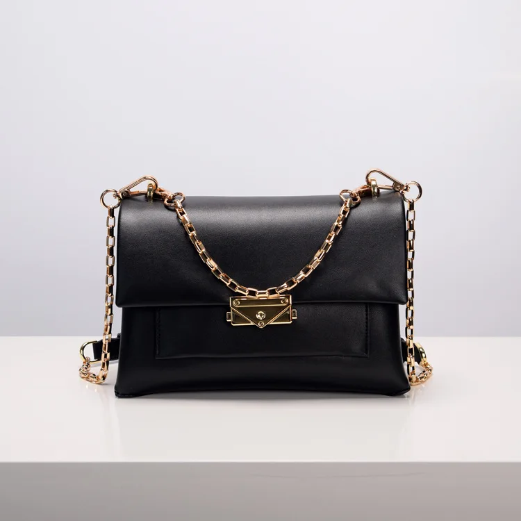 

Bag woman 2019 new spring and Summer leather women's bag european style chain handbag fashion shoulder oblique cross bag