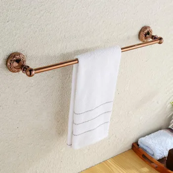

Rose gold single towel rack towel hanging towel bar zinc alloy bathroom hardware pendant factory direct LO821231