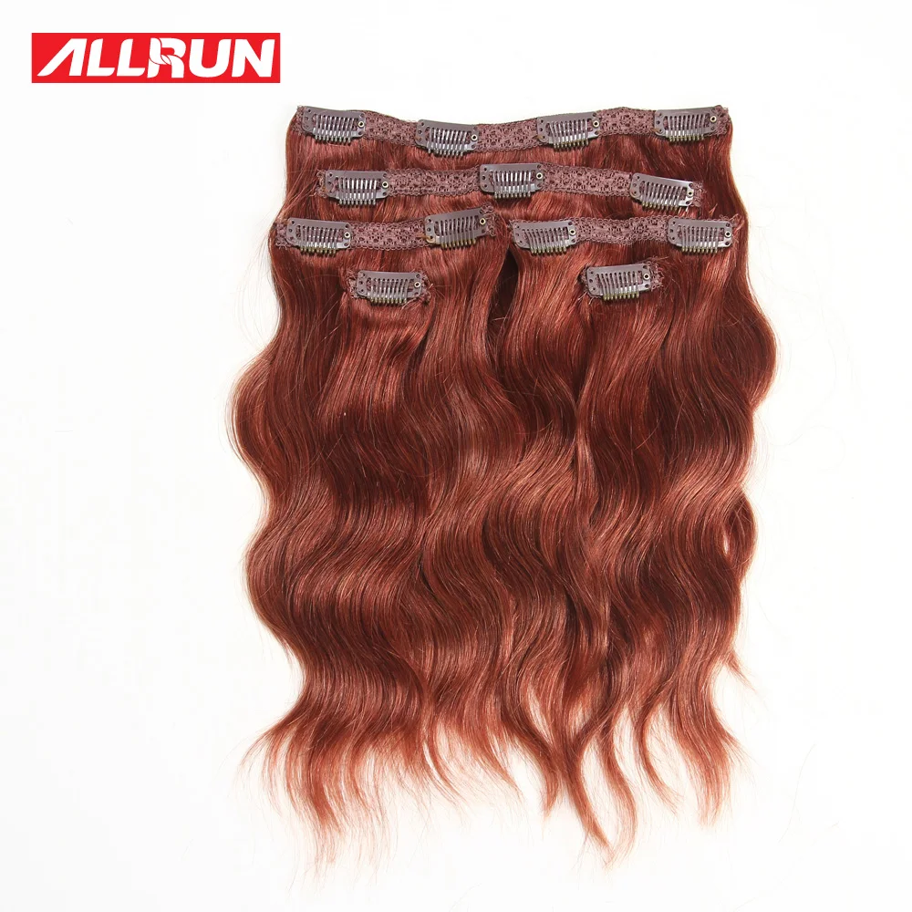 

7A 100% Virgin Natural Wave Clip In Human Hair Extensions Wavy Brazilian Virgin Clip In Hair Extensions Human Hair Full Head
