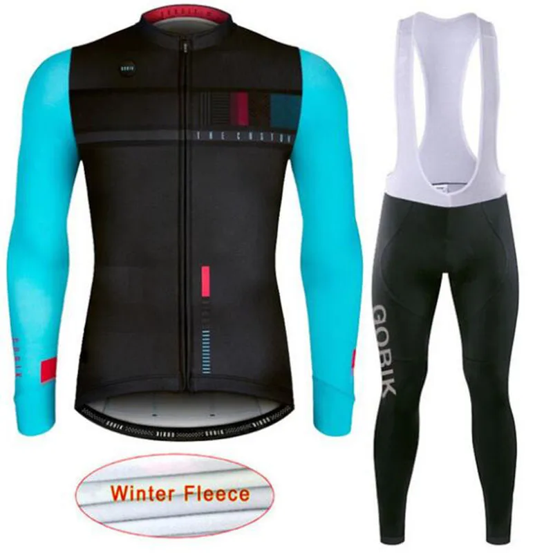 

2019 Winter Thermal Fleece Cycling Set Bike Clothes MTB Bicycle Clothing Cycling Jersey Set Maillot Ropa Ciclismo Invierno