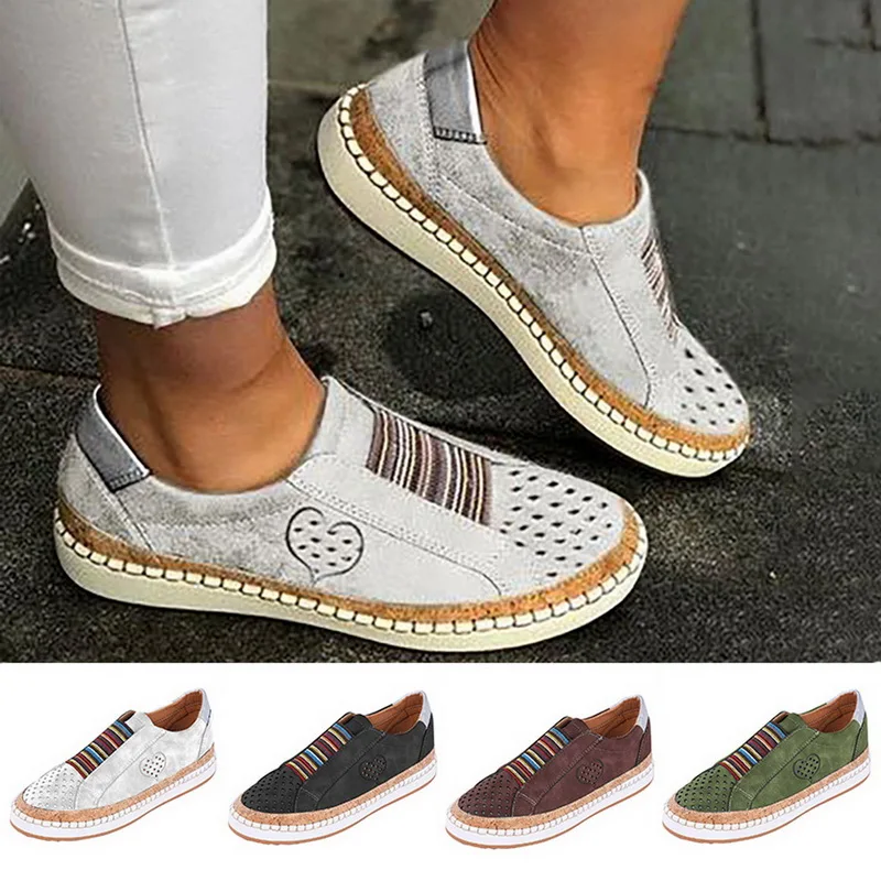 

PUIMENTIUA White Women Shoes Flats Casual Shoes 2019 Fashion Mesh Women Sneakers Platform Flats Breathable Dropship Wholesale