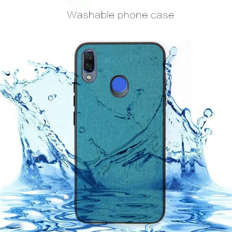 Чехол из ткани для Huawei Nova 3e 3 2 Lite Enjoy 8 Plus мягкий ударопрочный чехол ТПУ Honor 10 9i 7C