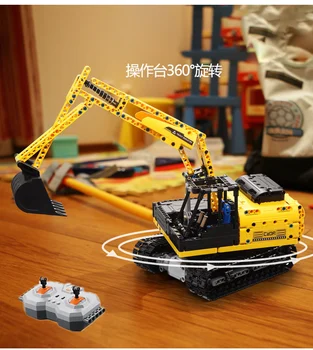 

Technic MOTORIZED EXCAVATOR Building Blocks Electric Motors Power Function Model Brick Toy Compatible With 8043 LepinG 20007