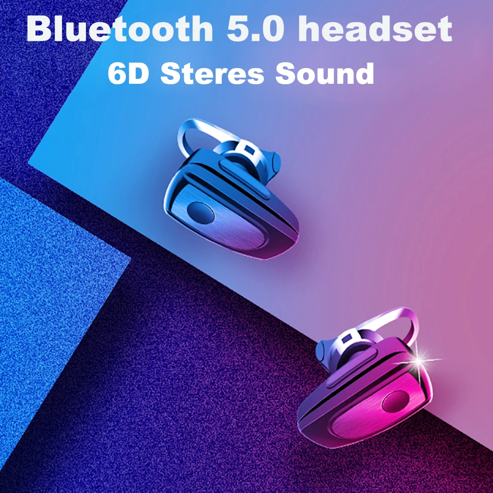 

M100 Wireless Bluetooth Earphone Single HD Headphone Standby Handsfree 5.0 Bluetooth Earpiece With Mic For Business Earphones