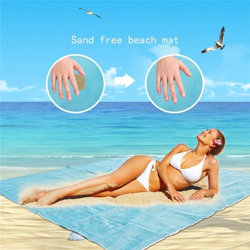 

Magic Beach Mat Outdoor Travel Magic Sand Free Mat Beach Picnic Camping Waterproof Mattress Blanket Foldable Sandless Beach Mat