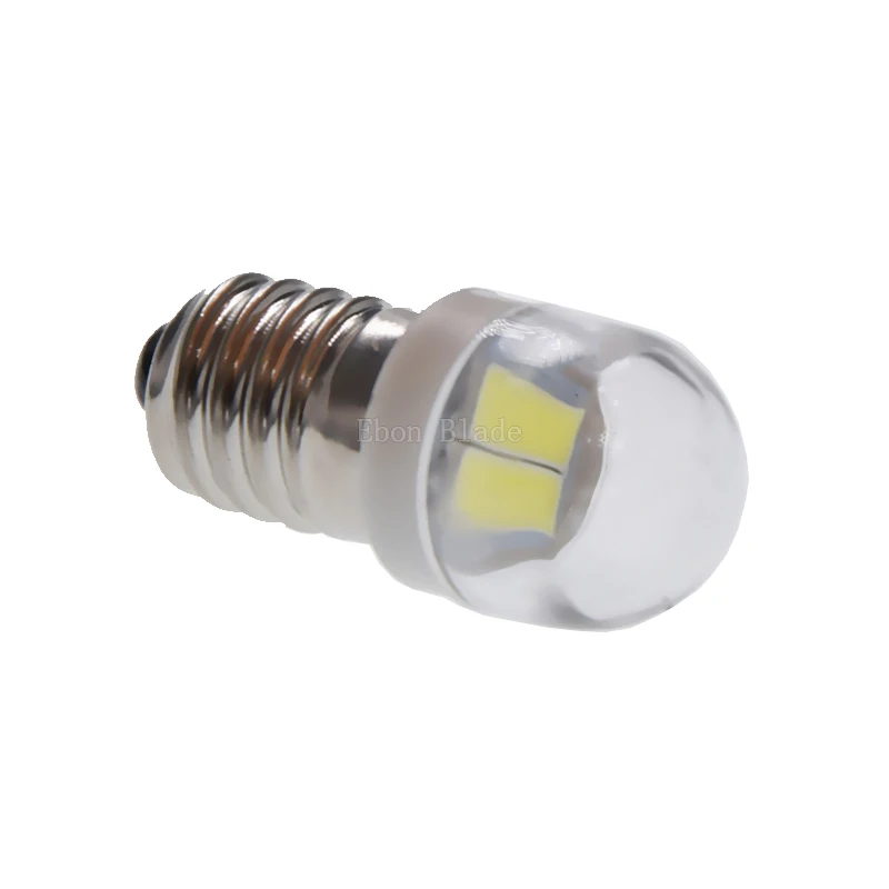 10 шт. 3V 6V DC E10 светодиодный 5630 2 SMD Винт Светодиодный лампа светильник для фонарь велосипеда огни ксенон белый