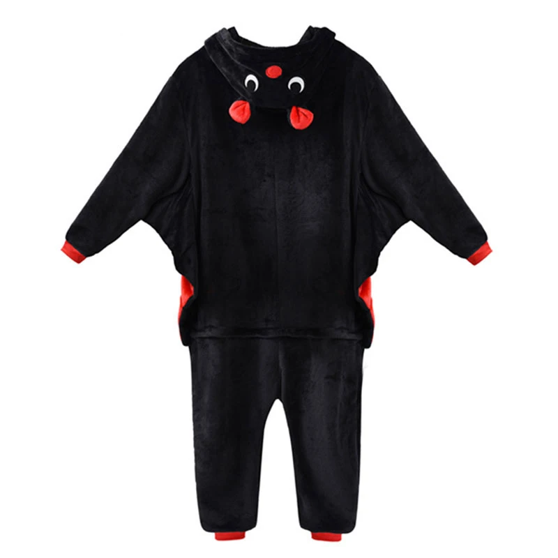 Günstig Kinder Onesies Mit Hausschuhe Kigurumi Kinder Erwachsene Frauen Bat Tier Pyjama Anzug Overall Party Lustige Outfit Flanell Nachtwäsche