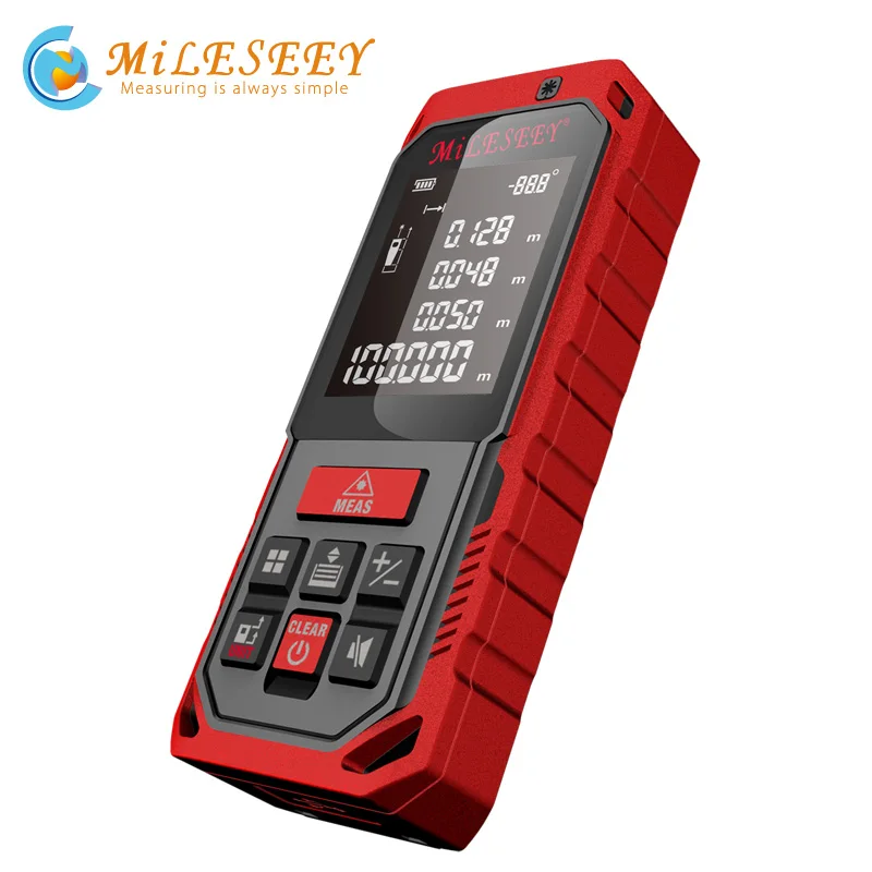 

Mileseey 50M Laser Rangefinder Handheld Digital Laser Distance Meter Rangefinder Measurer Tape Diastimeter