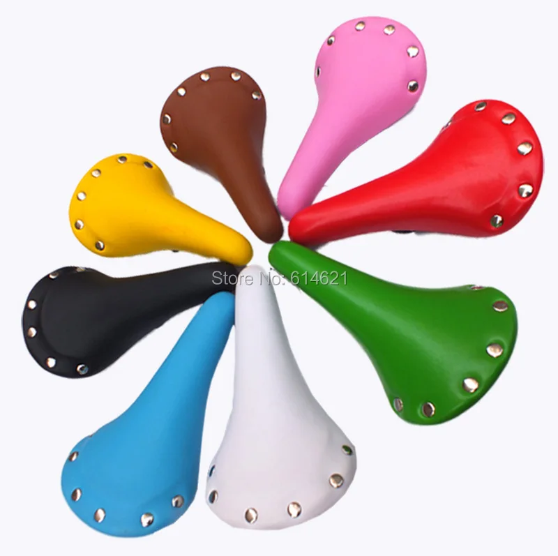 2015 New Vintage Riveted Road Fixie Bike Saddle Classic Single Speed