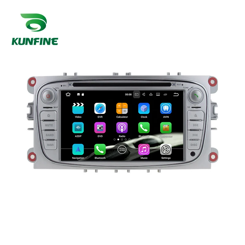 Android Car DVD GPS Navigation Multimedia Player Car Stereo For FORD FCOUS (2007-2010) Silver 8.0 Radio Headunit (4)