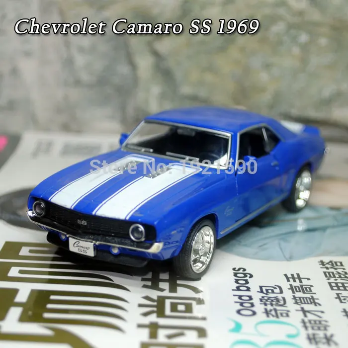 UNI 1/36 масштабные автомобильные игрушки 1969 Chevrolet Camaro SS винтажная литая под давлением металлическая модель автомобиля игрушка для коллекции/подарка/детей