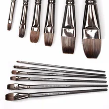 6 шт. набор белка чернила Акварельная кисть художественные материалы масляная живопись художника кисть для волос для школьников инструмент для рисования