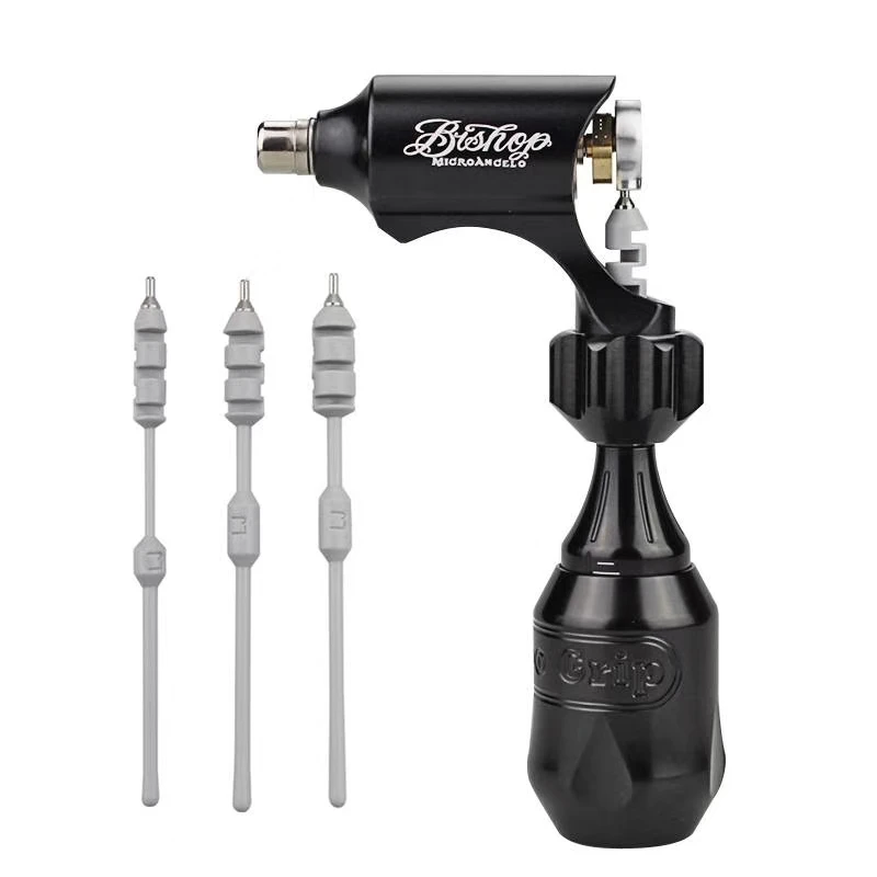 

Qink Tattoo Machine Rotary Shader and Lining Rotary Gun Bishop Style With Cartridge Grip Adjust the length of the Needles
