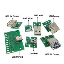 Micro MINI USB 2,0 3,0 до DIP адаптер 5pin гнездовой разъем конвертер печатной платы типа в макет USB-01 переключатель SMT материнское сиденье