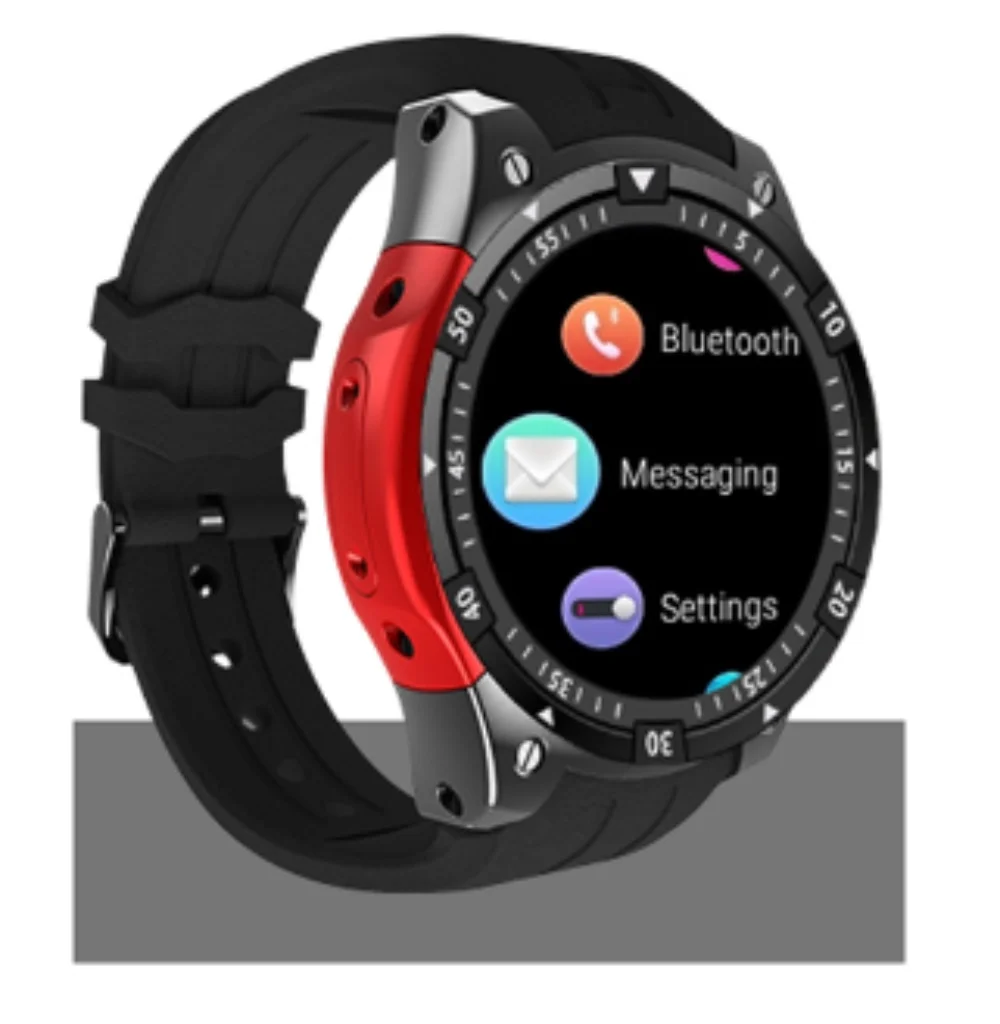 696X100 Bluetooth Смарт часы фитнес-трекер для измерения сердечного ритма 3g gps Android 5,1 SmartWatch мужские спортивные часы PK kw18 kw88 - Цвет: Red Gun 512 4Gb