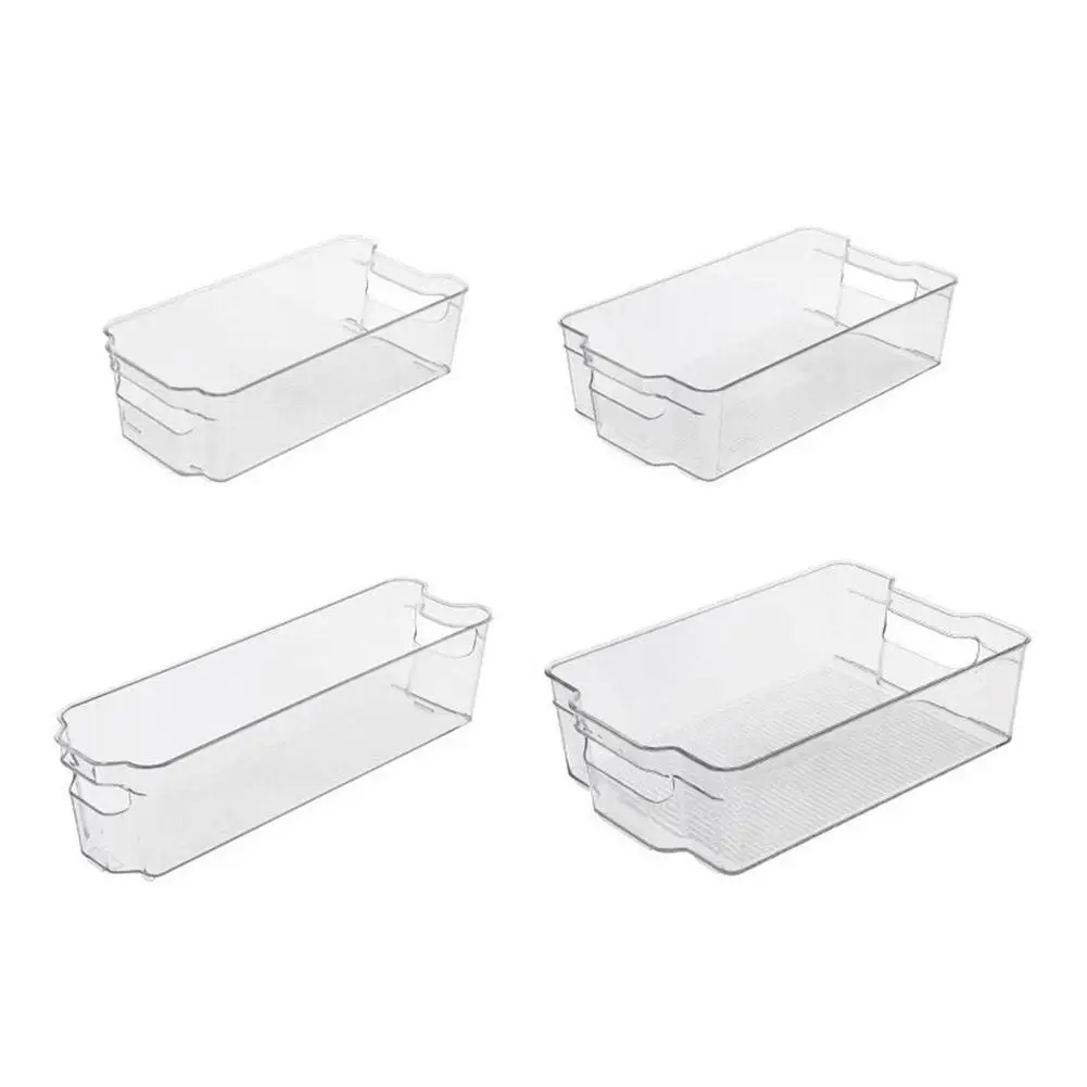 

1pc Multi-Function Storage Basket Organizer Eco-friendly Transparent PET For Bathroom Kitchen Bedroom Desktop Storage
