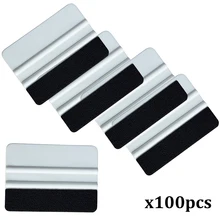 EHDIS 100 шт. карбоновое волокно фарбик фетр Ракель виниловая пленка прокладки автомобильные оконные тонировки стекло чистящий скребок установка инструмента