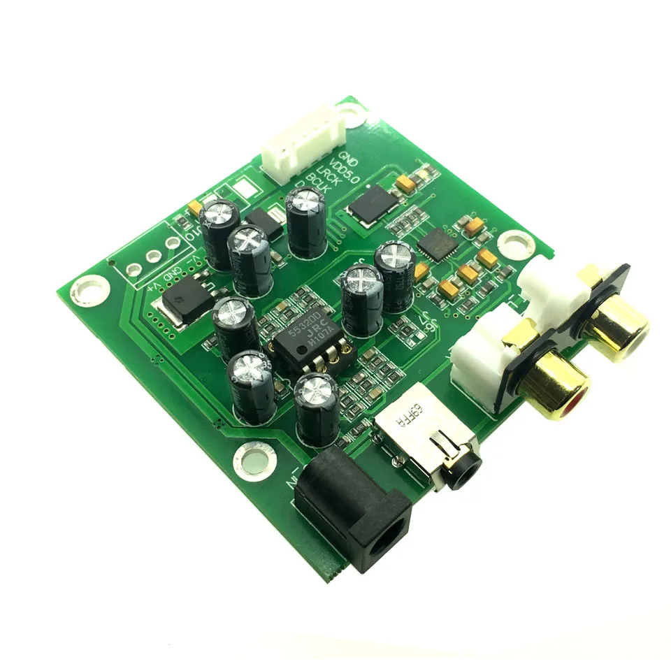 ES9018K2M I2S IIS DSD цифровой аудио DAC декодер 32bit 384k AUX аналоговая Выходная плата для hifi