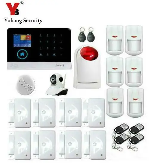 Yobang безопасность WIFI GSM SMS безопасные сигналы для дома Беспроводная