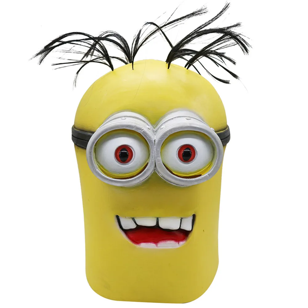 

3D Cute Cartoon Kids Mask Full Face Small Yellow People Mask Costume Cosplay Halloween Party Masks Supplies