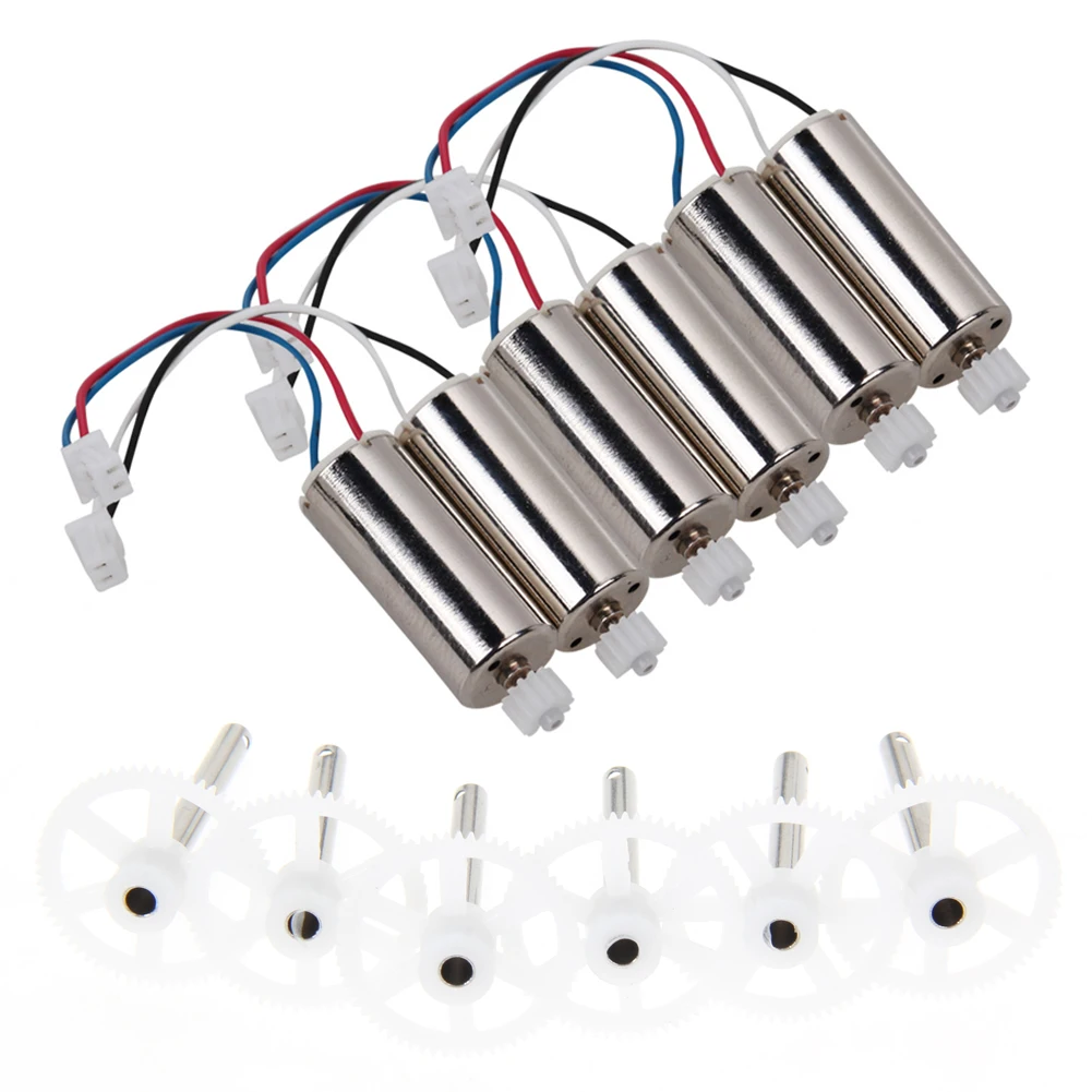 6Pcs Main Gears + 6Pcs Main CW/CCW Motors Spare Replacement RC Drone Quadcopter Repair Parts For MJX X600 Quadcopter Drone 6Pcs Main Gears + 6Pcs Main CW/CCW Motors Spare Replacement RC Drone Quadcopter Repair Parts For MJX X600 Quadcopter Drone
