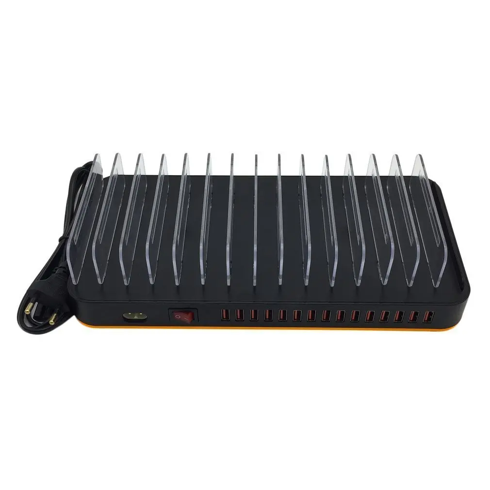 

Portable Smart USB Phone Fast Charging Station Hub Stand 15 Port 5V 20A Household Charger for Tablets Smartphones