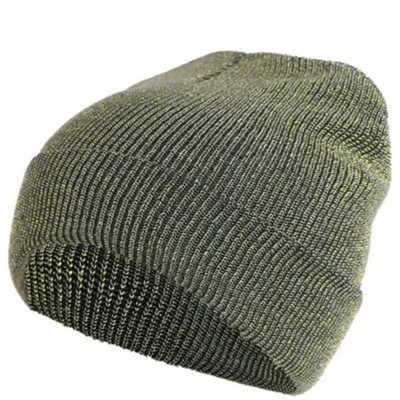 Осенне-зимняя мужская и женская вязаная шапка, модная повседневная теплая шерстяная шапка в стиле хип-хоп, унисекс, Skullies Bonnet cap s Beanies - Цвет: Армейский зеленый