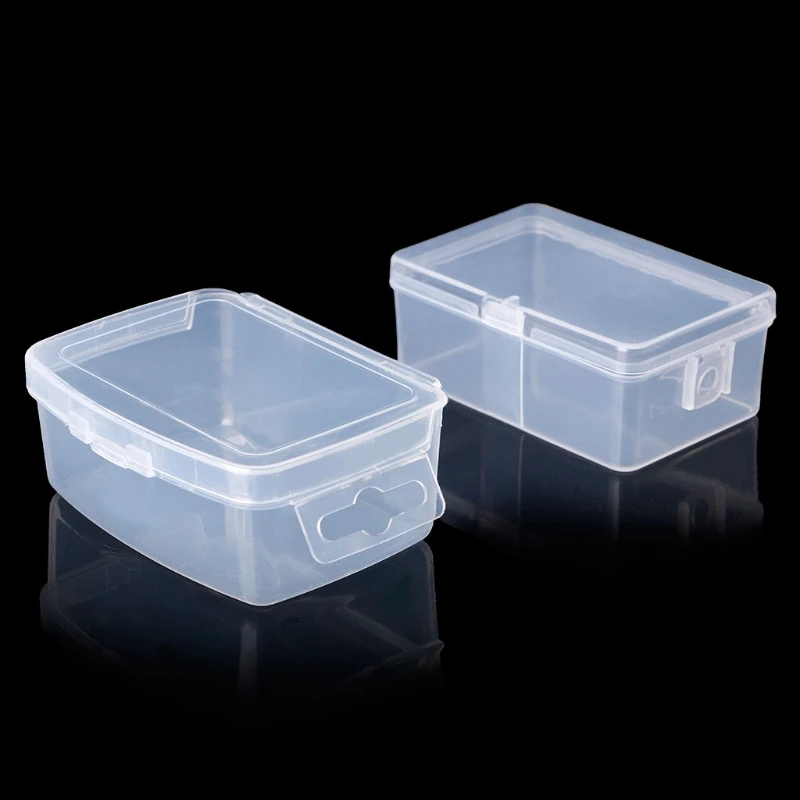 

Rectangular Plastic Transparent Storage Box Jewelry Beads Container Fishing Tools Accessories Box Small Items Sundries Organizer