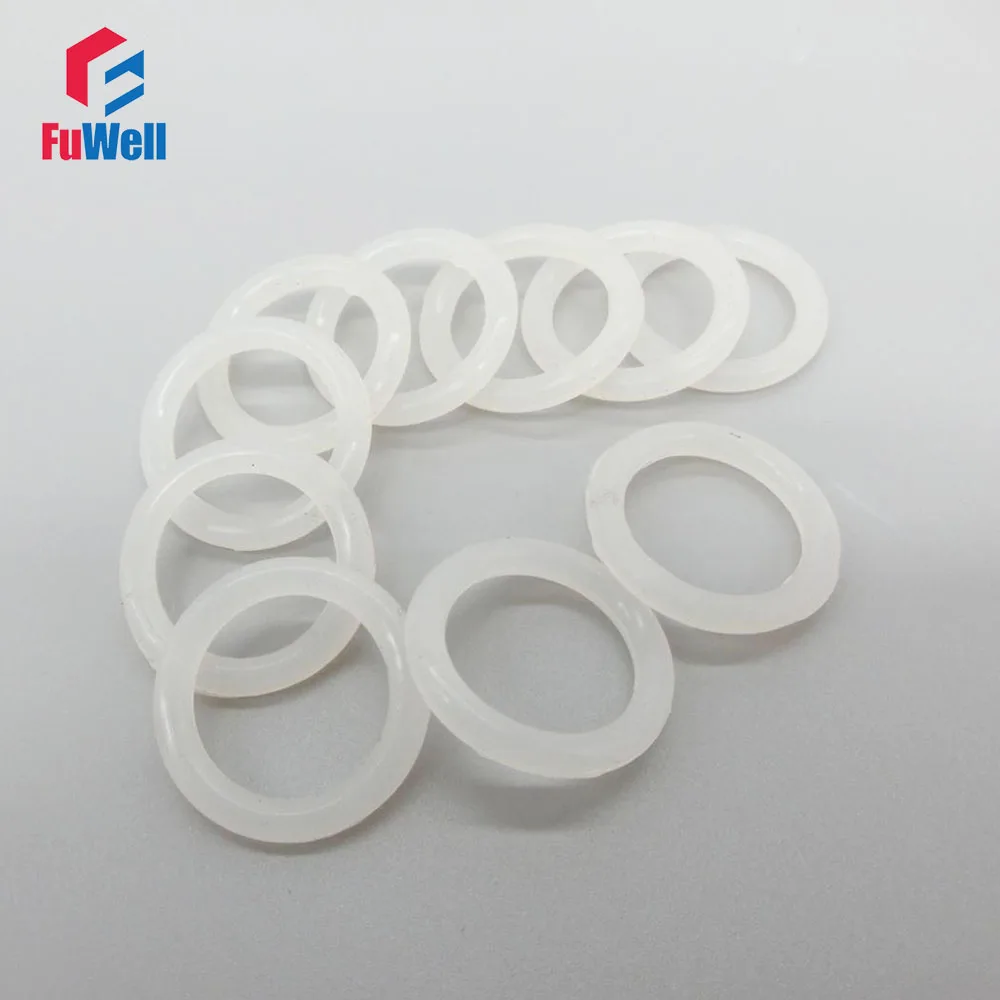 White O Ring Gasket Silicon 3.5mm Thickness Rubber Sealing Ring Gasket