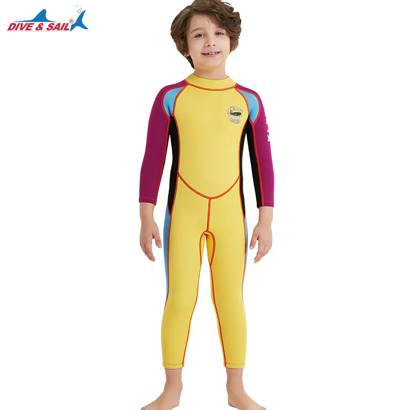 Kinder Neoprenanzug Neopren Langarm Tauchanzug Badeanzug Wetsuit für Junge 