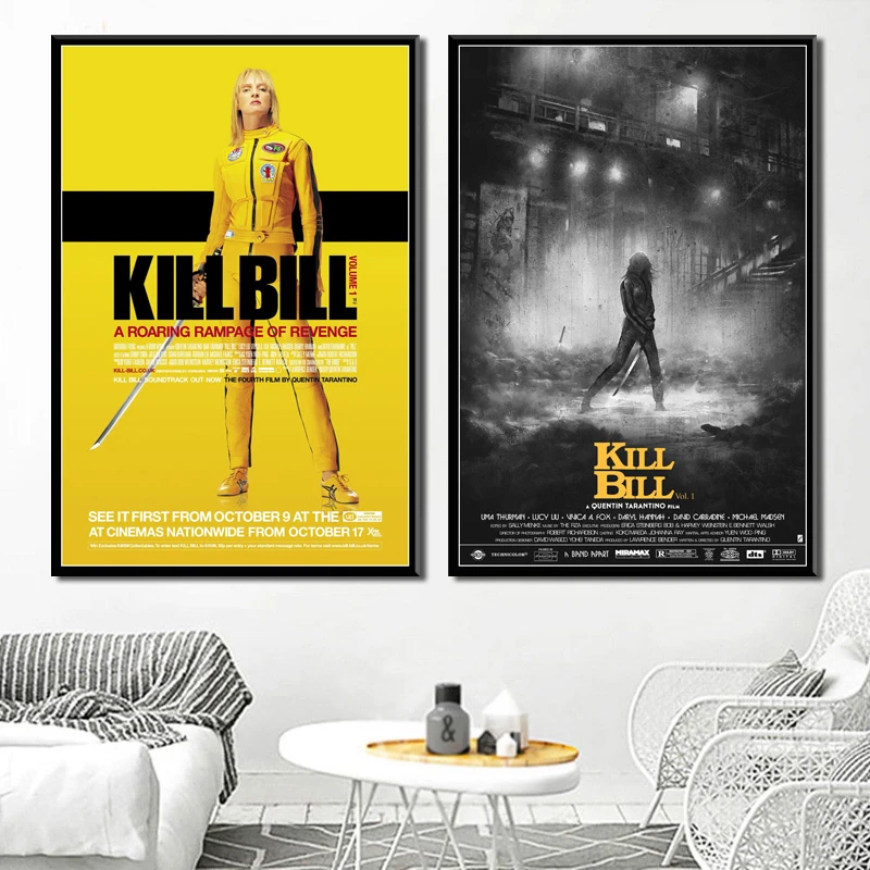 P255 Kill Bill Uma Thurman Quentin Tarantino Классическая серия фильмов винтажная художественная
