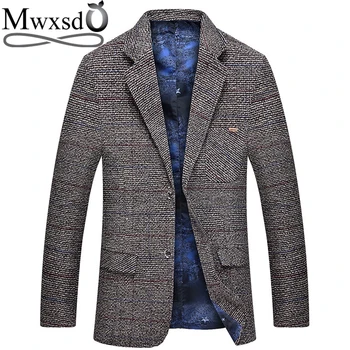 

Mwxsd men casual woolen Suit Blazer jacket Men's Slim fit Suits Casual male blazer Suit Jacket blazer masculino homme