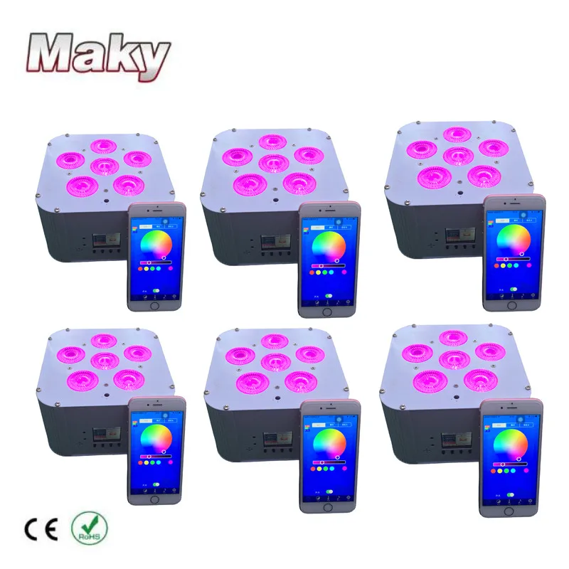 6 свет светодио дный dj light пульта дистанционного управления 10 каналов трансивер