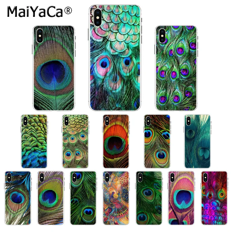 MaiYaCa симпатичный Павлин пейзаж Новинка чехол для телефона Apple iphone 11 pro 8 7 66S Plus X XS MAX