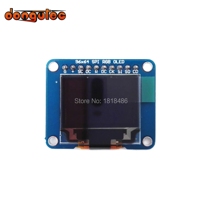 0,95 дюймов 96X64 RGB SSD1331 Привод IC OLED Breakout Board-16 бит(полный) Цвет w/держатель для микро-СД