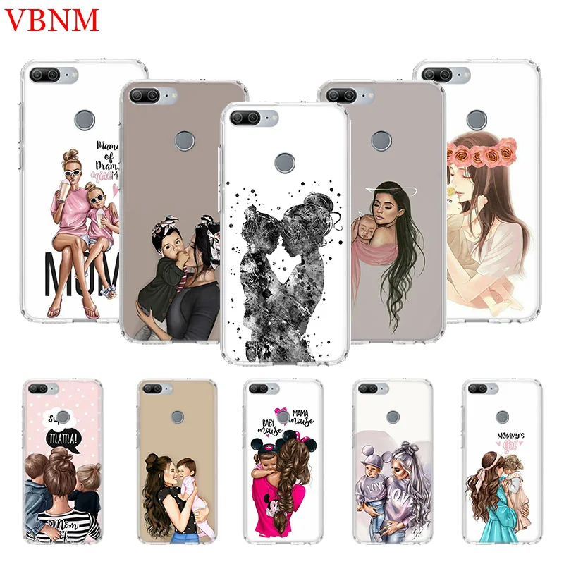 

Baby Mom Girl Printing Protect Phone Case for Huawei Honor 8X 20 9 10 Lite 8A Pro 10i 20i 8S V20 Y5 Y6 Y7 Y9 2019 Prime Cover