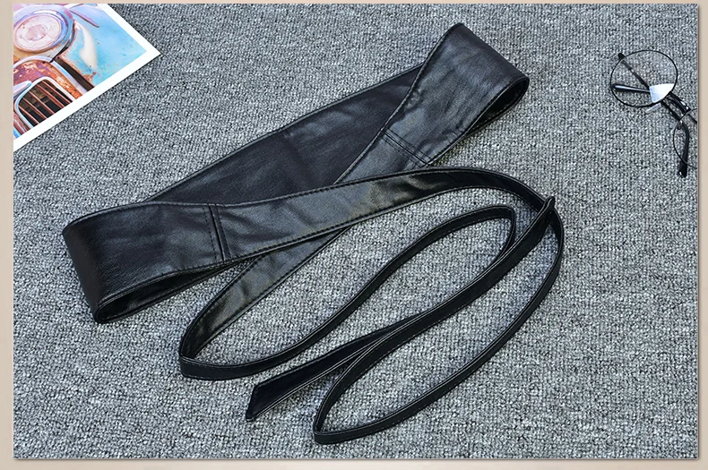 New style Wide Belt Women Long Knotted Belt Female Fashion Decoration with Skirt Decorative GirdleSoft Material Good Looks