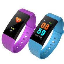 Дешевый шагомер спортивный браслет с сердечного ритма крови Давление монитор Фитнес калорий водонепроницаемый трекер сна